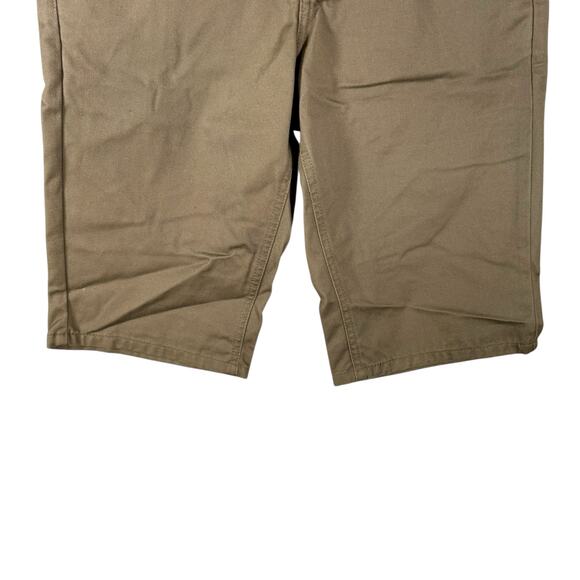 RUDE Hot Topic NWT Men's 26 Khaki Workwear Short Slim Straight Fit Long Inseam - Picture 11 of 11